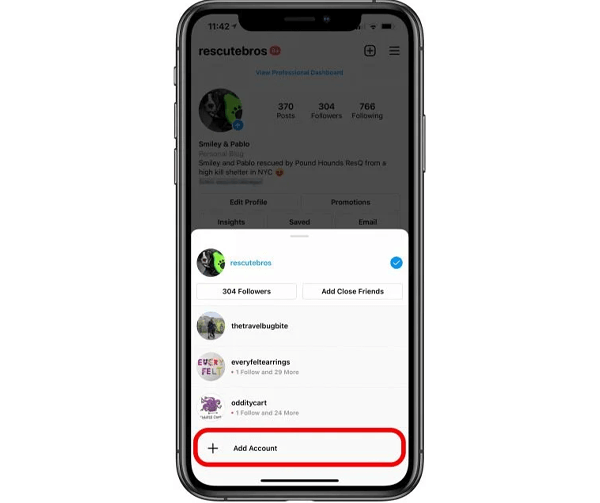 اضغط على صورة الملف الشخصي